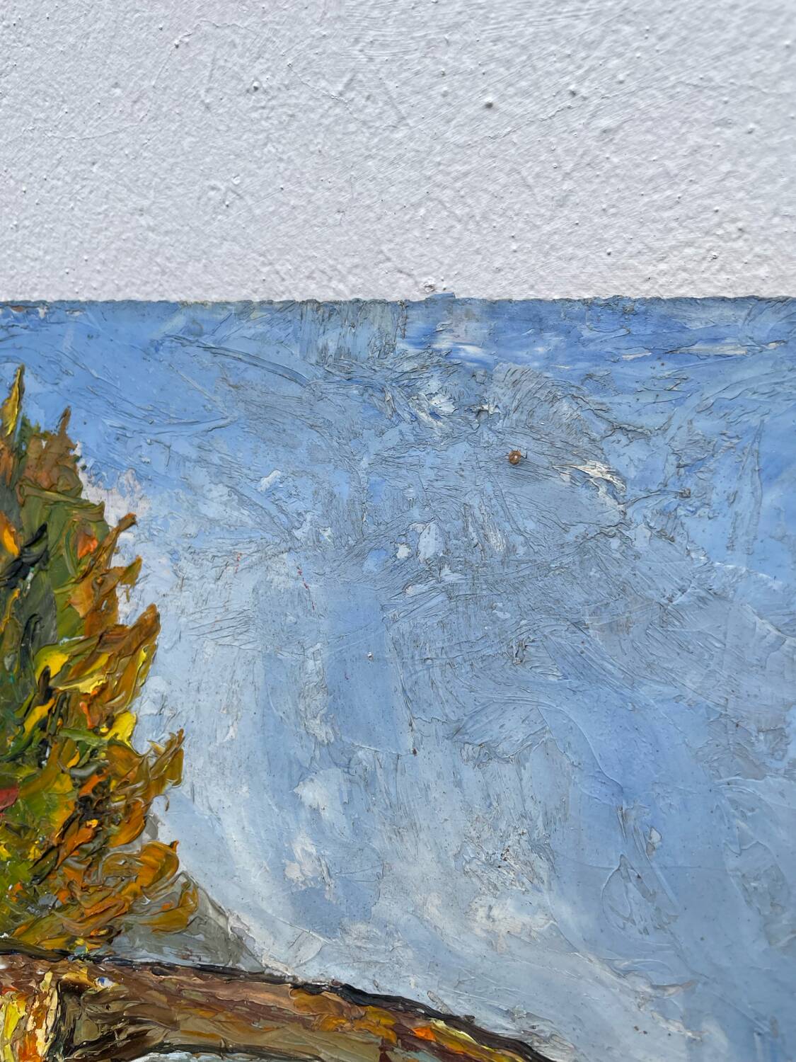 Oil knife painting landscape