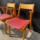 Bridge chairs with compass legs from the 1960s.