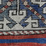 Vintage hand-knotted kazak rug 185x127cm