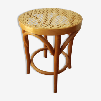 Stool with caning