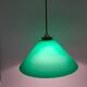 Suspension cône opaline verte