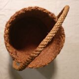 Braided rope basket