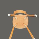 Set of 5 vintage wooden school chairs – 1950s/60s – industrial style