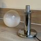 TARGETTI table lamp in chrome and transparent/white glass.
