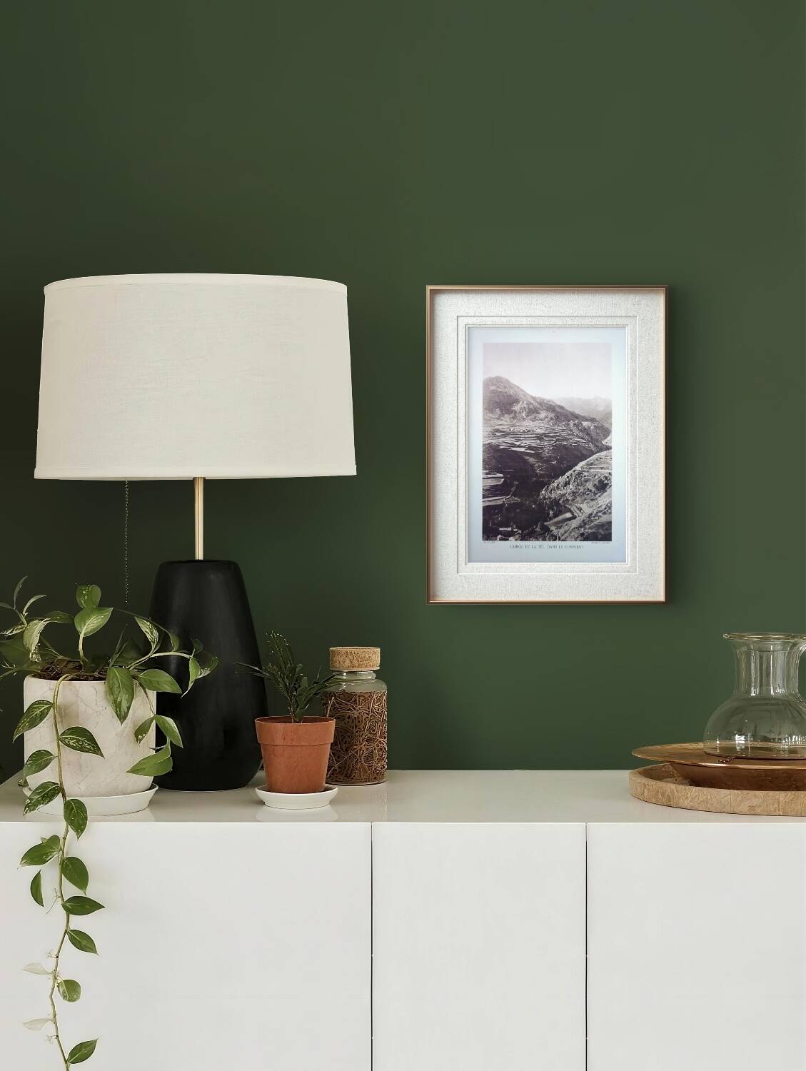 Gorge de la Têt, Pyrenees. Printed photo plate from 1937.