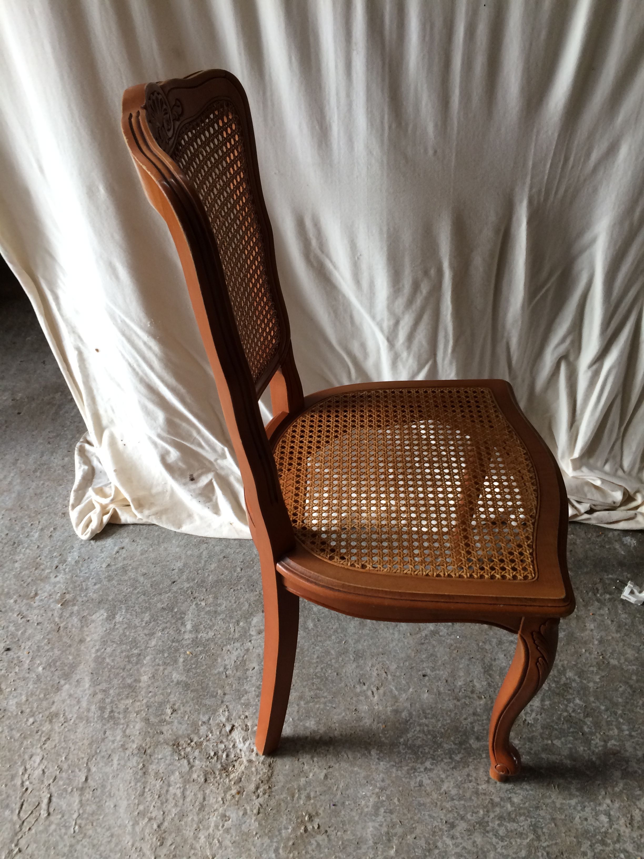 Series of 8 Chairs Style LOUIS XV Wood - Assise - Vintage Cannés File