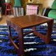 Set of three nesting coffee tables, 1970, dark wood