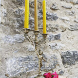 Chandelier ange 3 branches en laiton