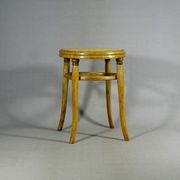 Bistro Stool by Fischel 1890/1900 caned, no Thonet (Height 52 cm)