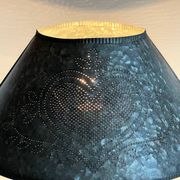 LAMPE Coeur ZINC Vintage