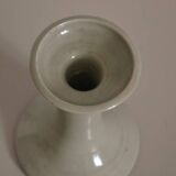 Minimalist cream ceramic candle holder