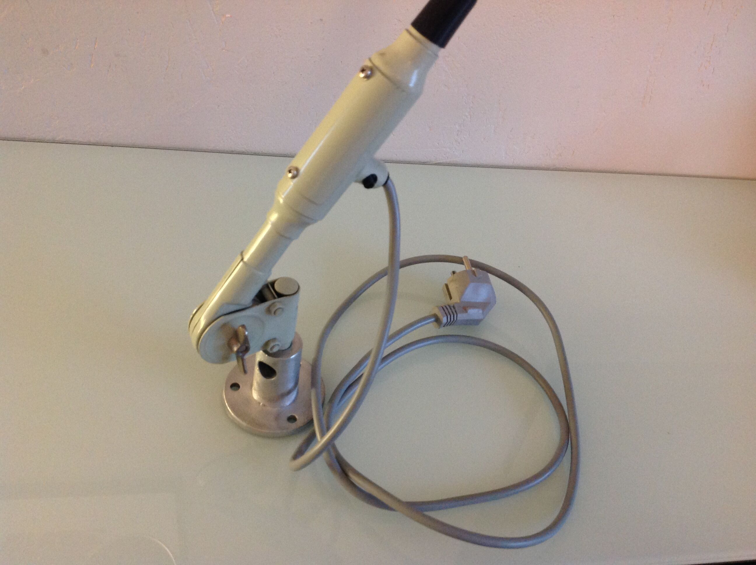 SIS industrial workshop lamp, vintage from the 1970s