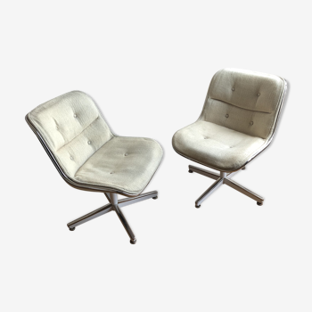 Pair of armchairs by Charles Pollock