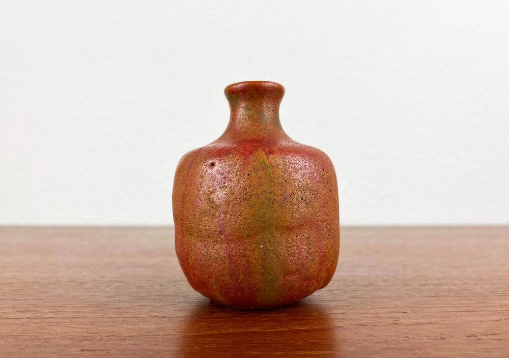 Mid-Century German Brutalist Studio Pottery Vase by Lu and Gerd Grove, 1968