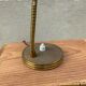 Antique desk lamp in gold metal Aluminor France vintage