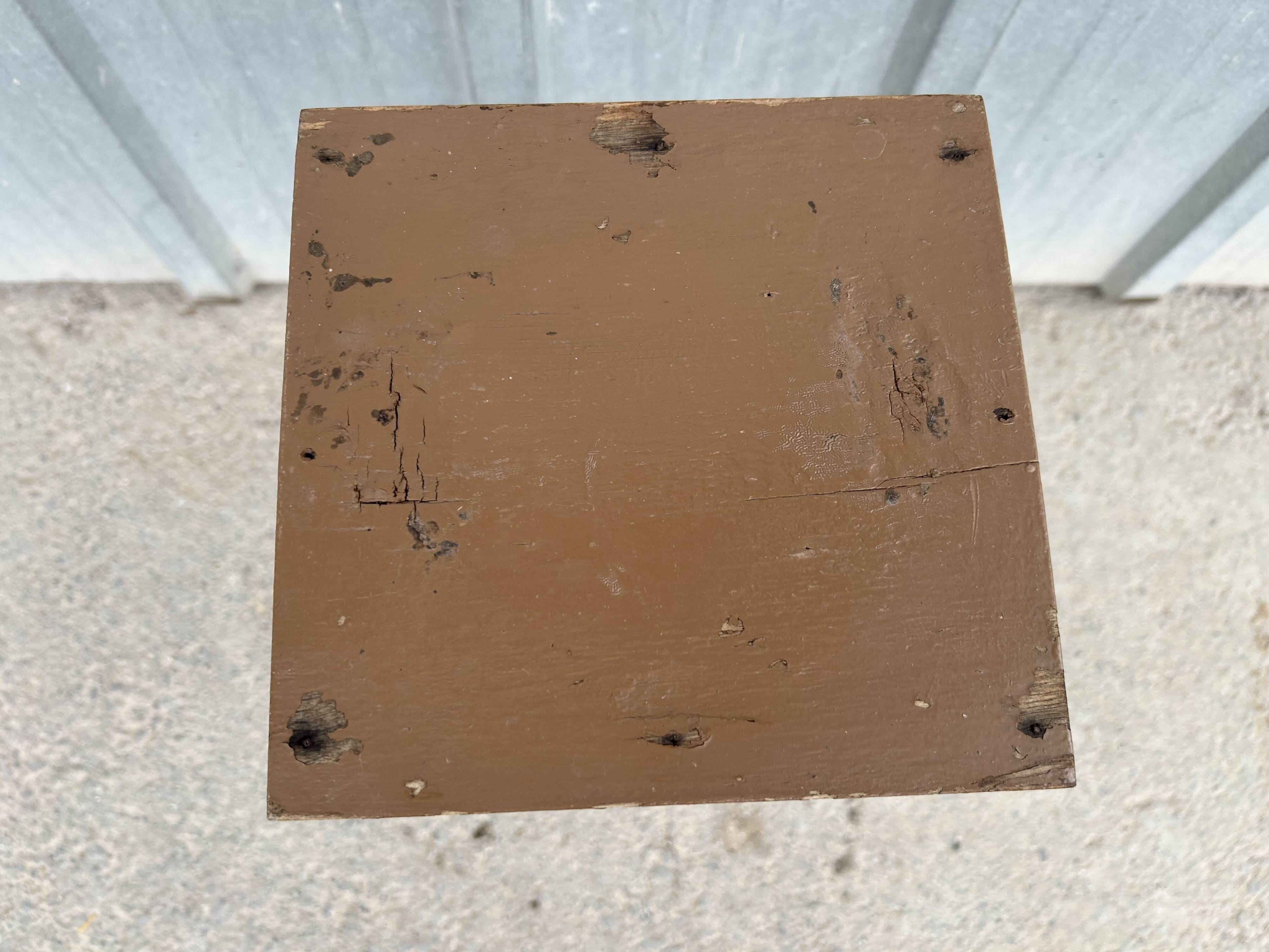 Antique wooden column