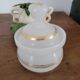 Pot with lid in opaline