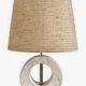 Mid-Century Modern Travertine Table Lamp by CE.VA. Studio, Italy, 1970s