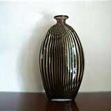 Vase soliflore in blown glass, art deco style