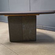 Vintage triangular Kingma style coffee table, 1970s