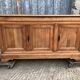 Louis Philippe style sideboard in solid walnut with 3 doors and 1 pull-out shelf.