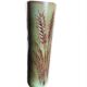 Vase rouleau fond vert midcentury, La Poterie PÉrigourdine