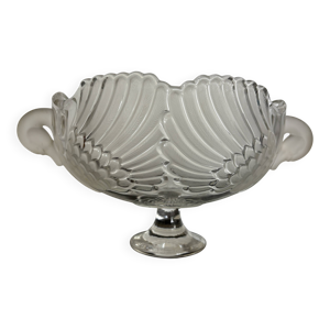 coupe en verre pressé - art