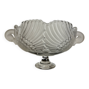 Art Deco molded pressed glass bowl – France 1930
