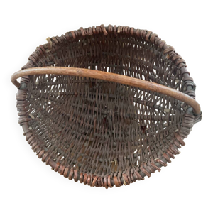 panier osier vintage