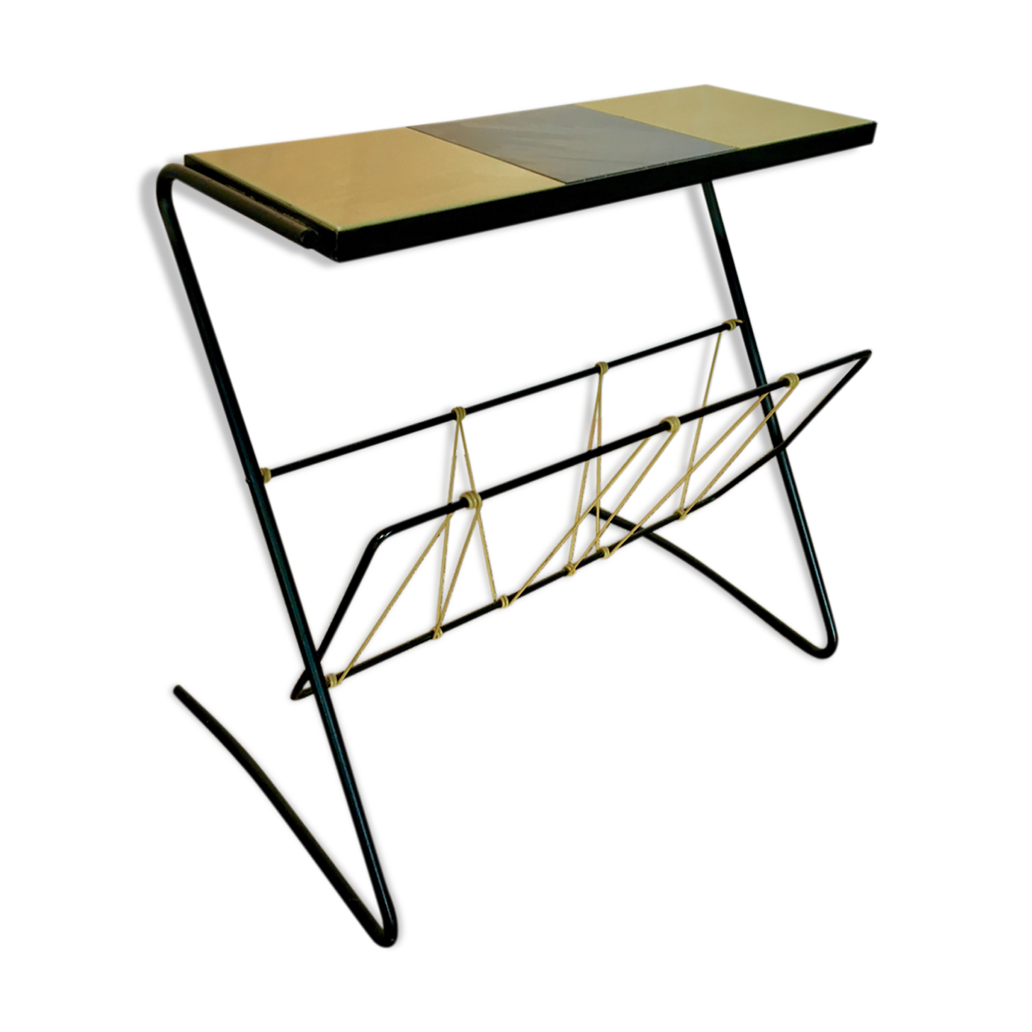 Occasional vintage magazine rack/table