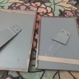 Lot of 2 small silver metal frames from the 1920s/1930s