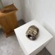 Ancient African mask Luba wood and shell