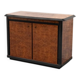 Burl wood Italian sideboard 1980s