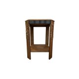 Gaspard wooden pedestal table in Art Deco style