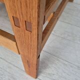 1960s, Danish lounge chair, original condition, furniture leather, solid oak wood.