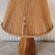 "Noll" lamp in wood and rope, circa 1950