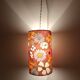 hanging lamp, vintage flower power style