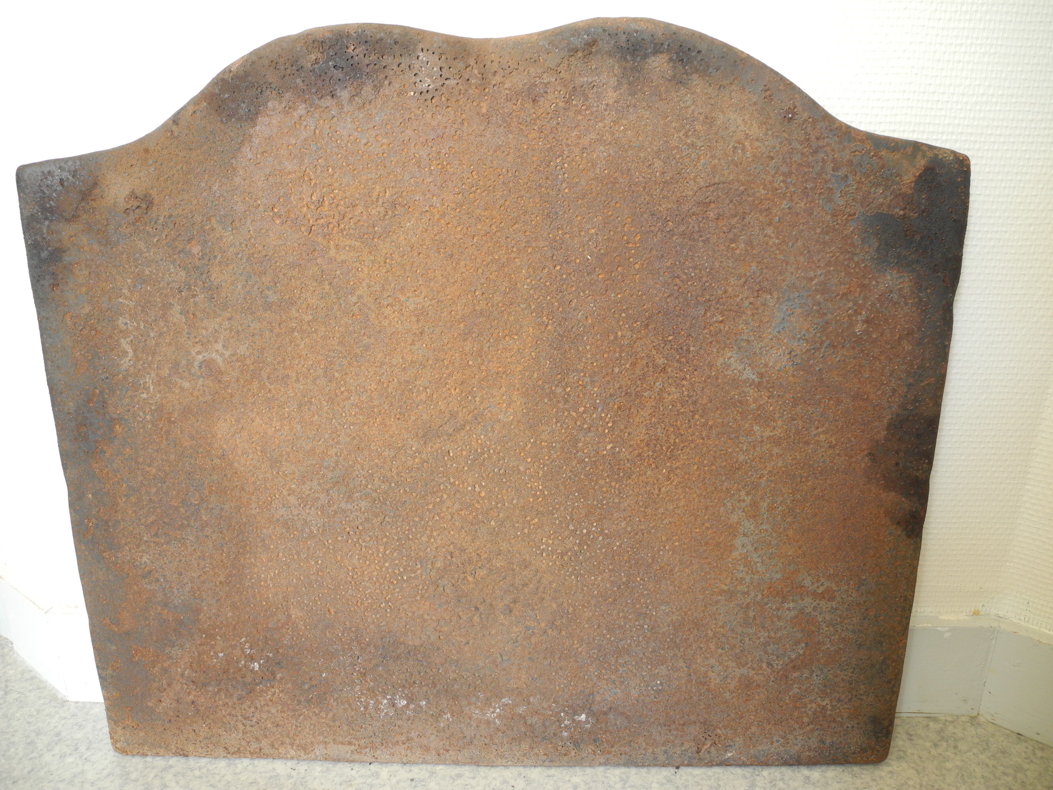 Plaque cheminée fonte scène chasse xxe old cast iron fireback