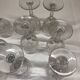 Set of 12 cut crystal stemmed glasses from the Nancy crystal factory, art deco