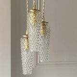 Pendant lamp 3 vintage tulips