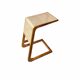 Table d’appoint de lit en bois et rotin en bois de teck