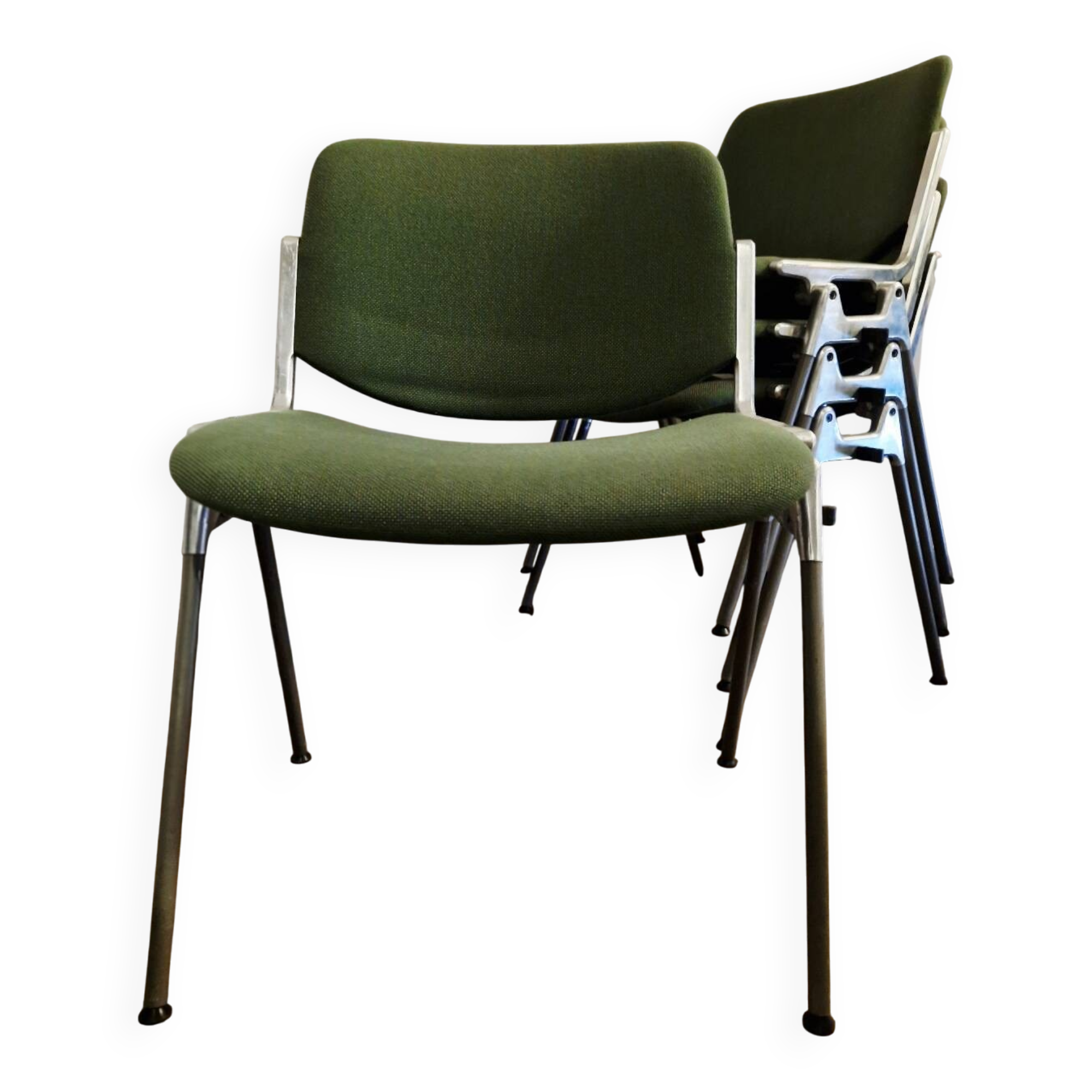 Set of 4 DSC 106 Chairs by Giancarlo Piretti for Castelli / Anonima