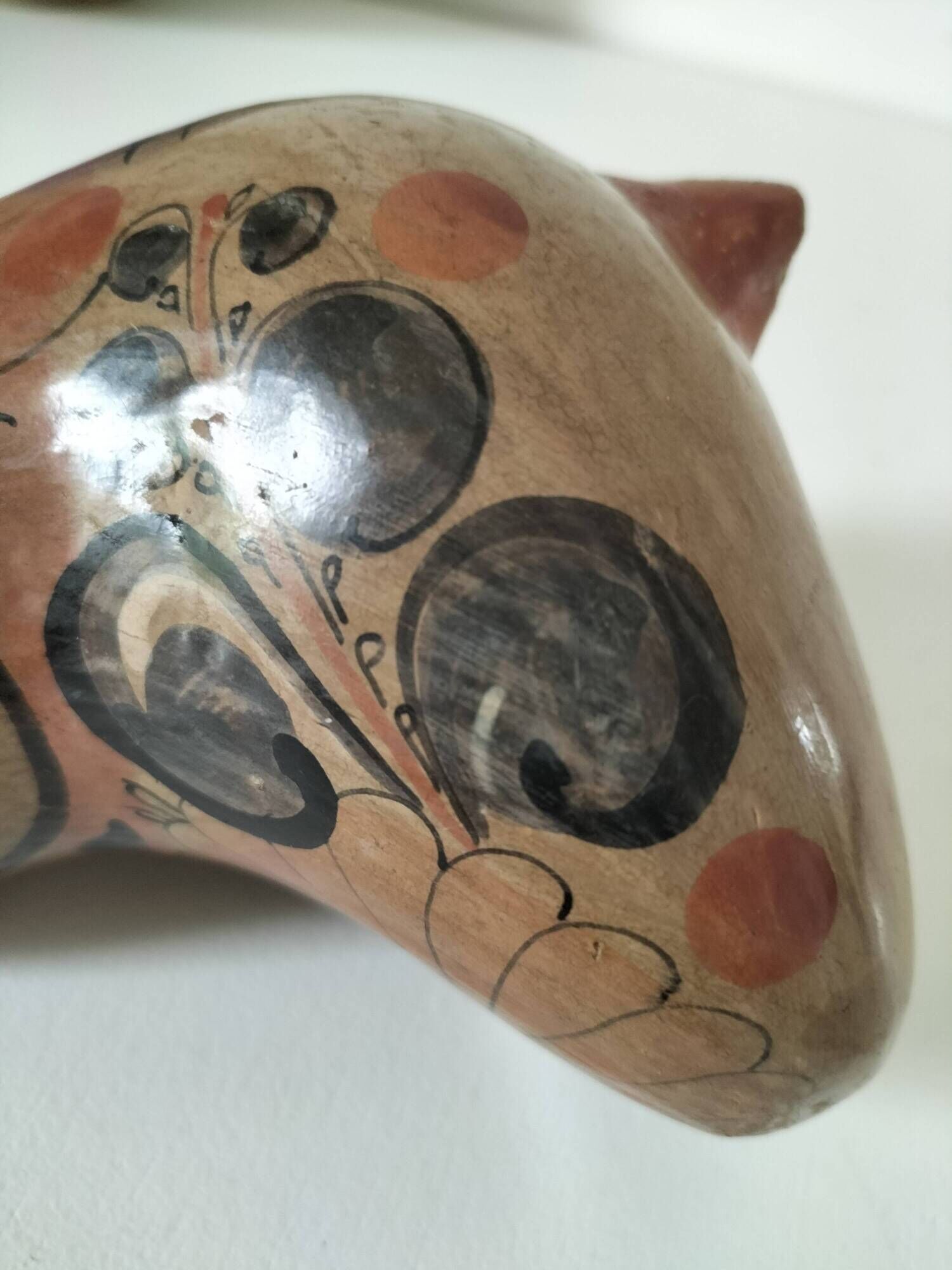Painted ceramic owl – Mexican craftsmanship from Tonalá