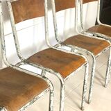 Set of 4 vintage school chairs