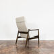 Fauteuil GFM de style mid-century par E. Homa en tissu Kvadrat, années 1960