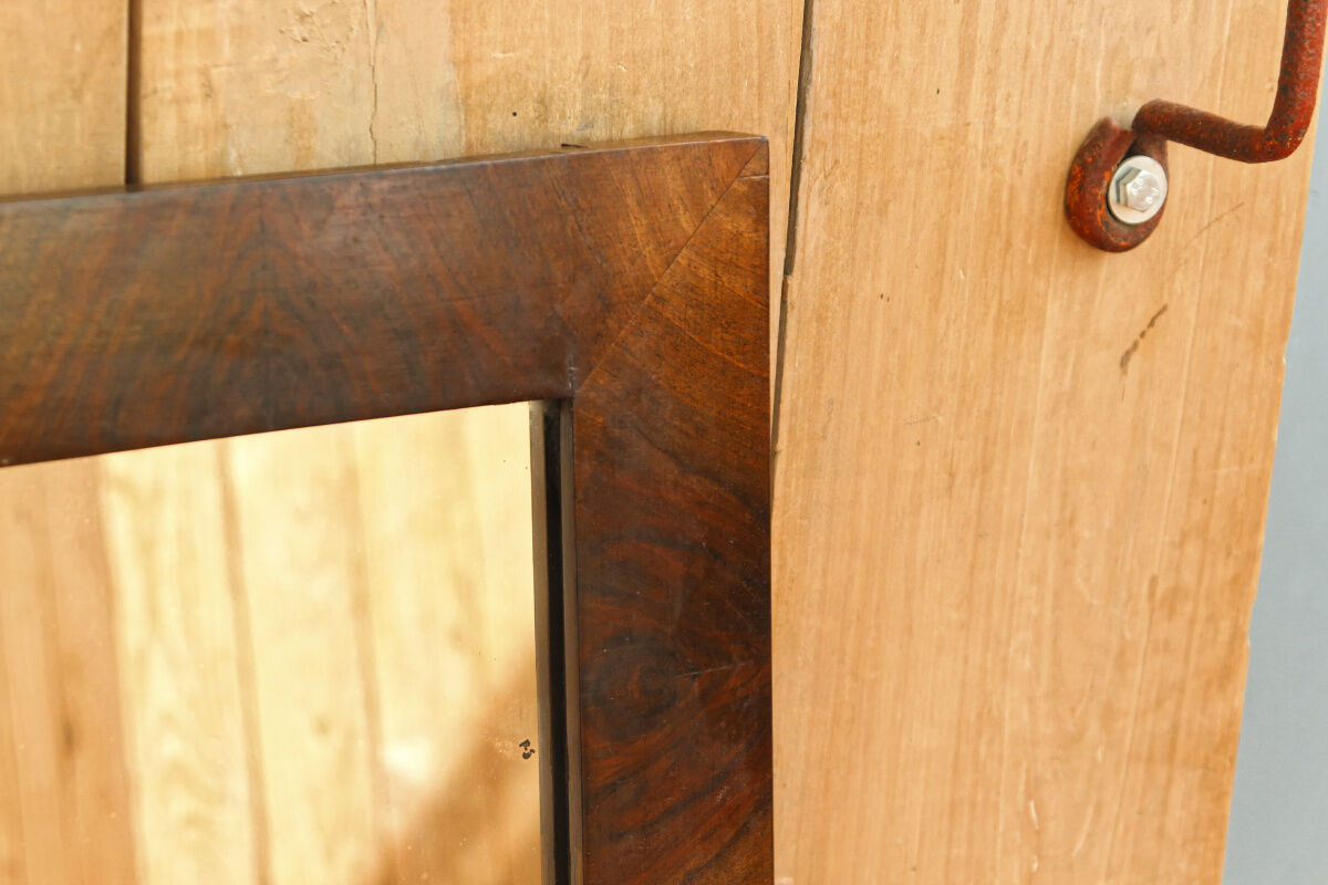 Art Deco trumeau mirror – rosewood