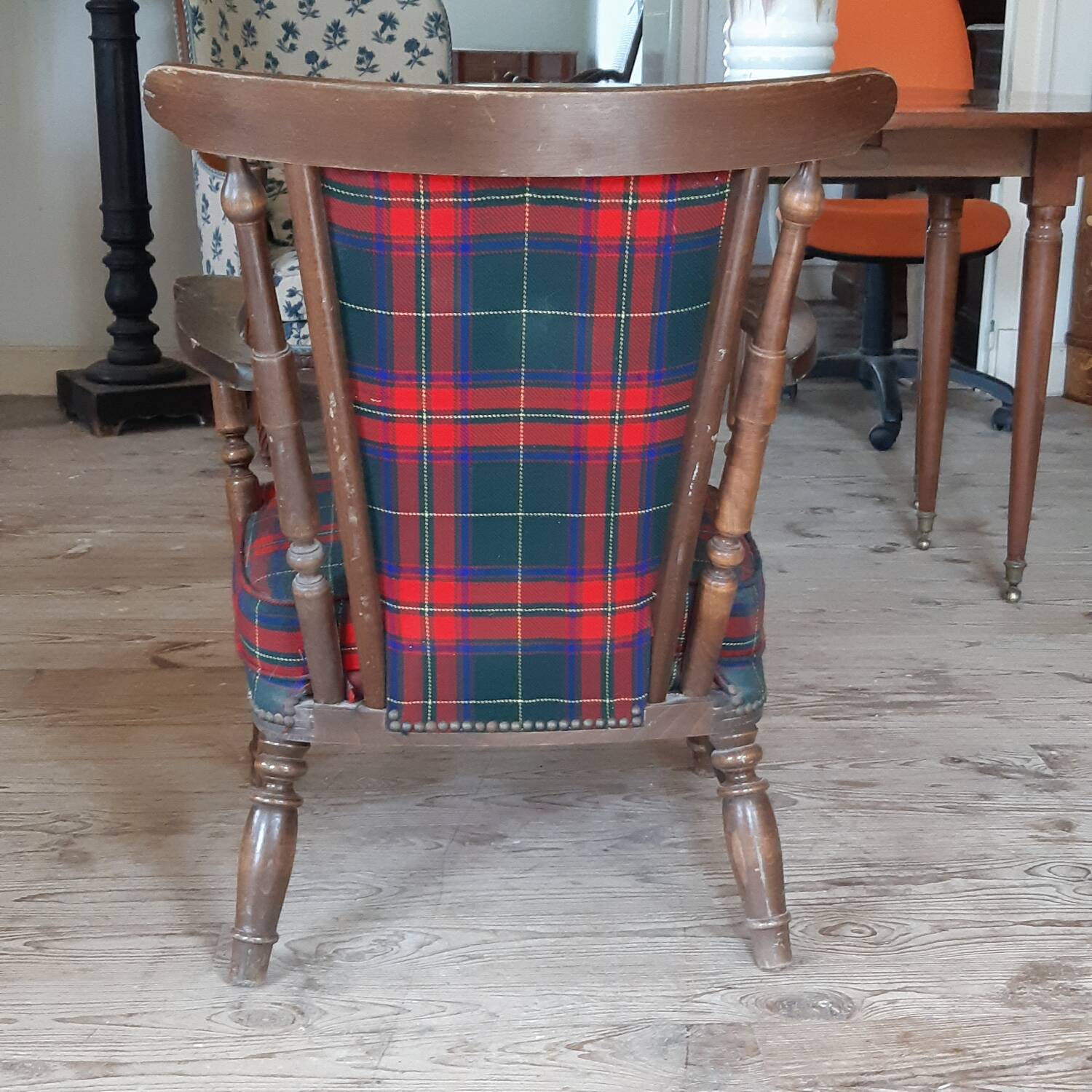 Tartan armchair