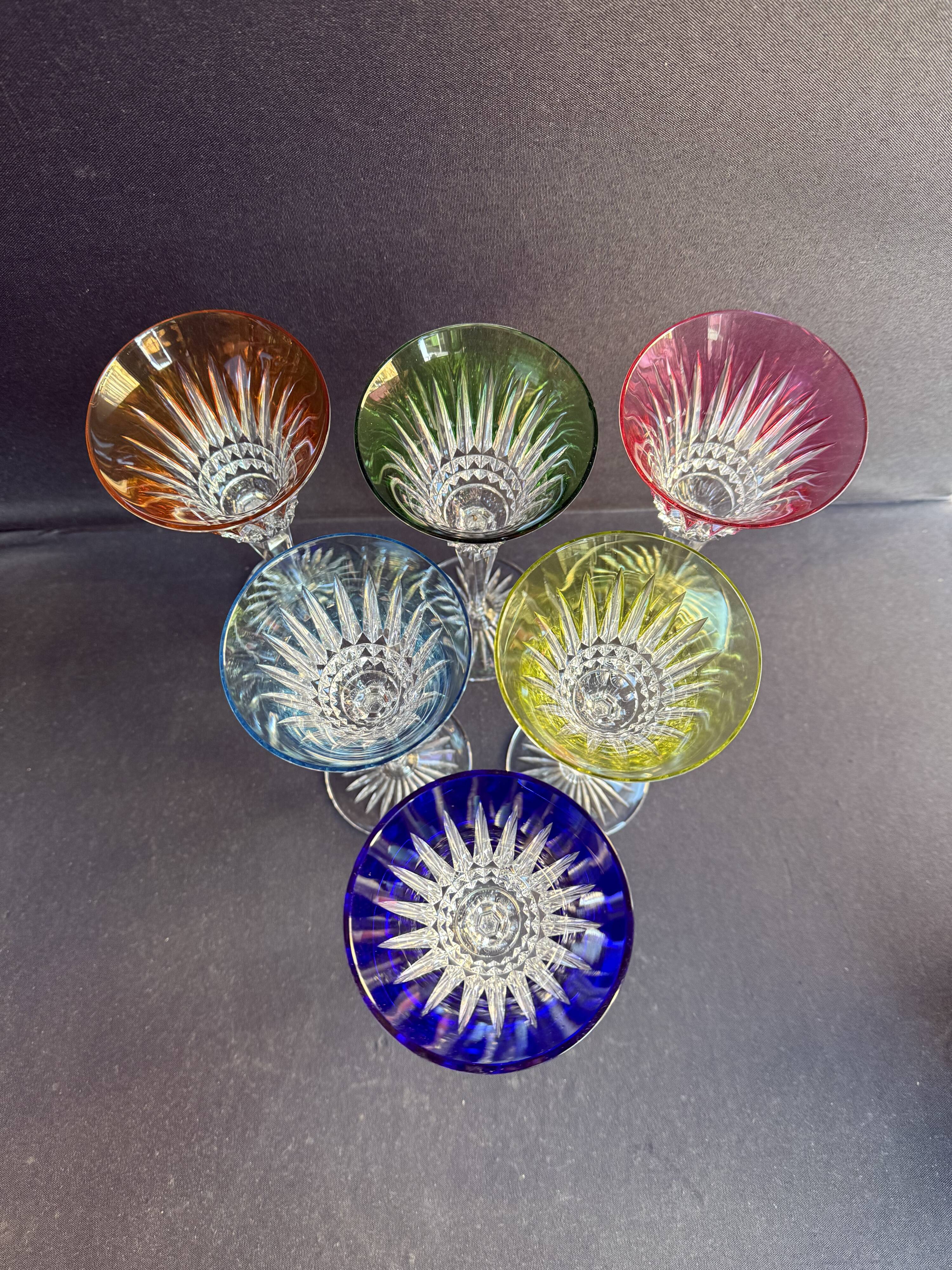 6 Wine Glasses – Double Crystal