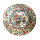 Porcelain plate from canton of china floral decoration 23 cm
