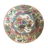 Porcelain plate from canton of china floral decoration 23 cm